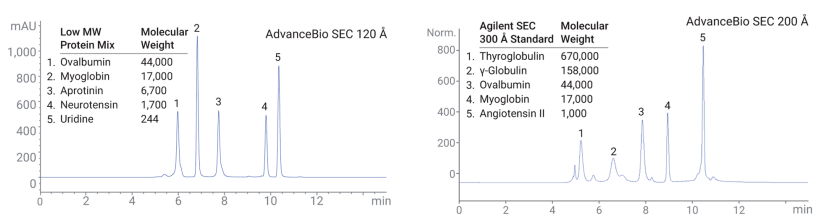 AdvanceBio SEC 120Å och 200Å